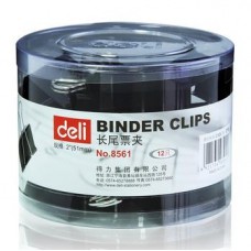 Deli Binder Clips 51mm (black)
